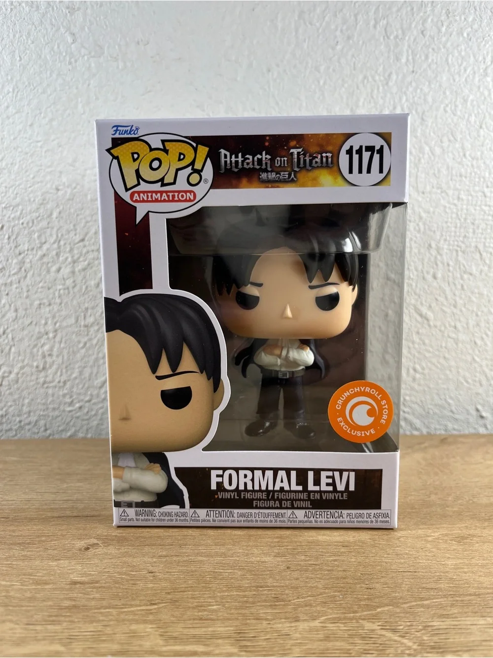 Formal Levi Funko Pop #1171 Vaulted Crunchyroll Attack On Titan AOT NEAR MINT